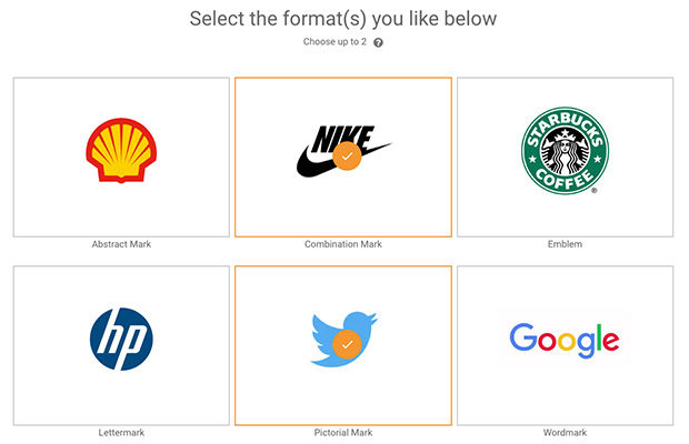 BXP Creative Logo Tool format selection
